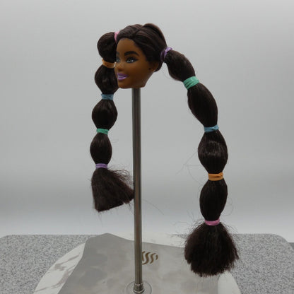 Barbie Extra 7 Doll Head Only Carnaval Face Pigtails African American 2021 GXF10