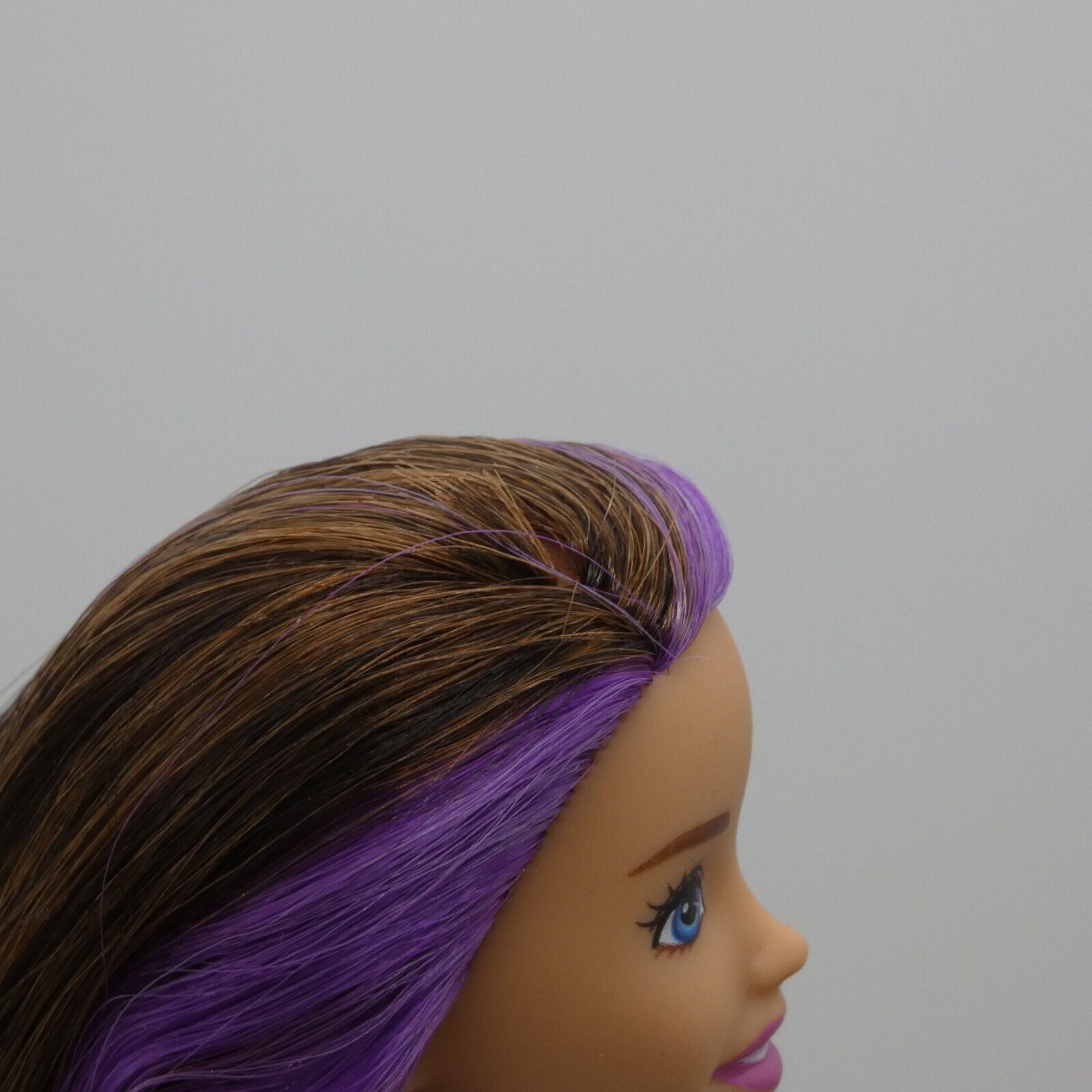 Barbie Skipper Babysitter Doll Head Brown Hair Open Mouth Light Skin 2022 HHB67