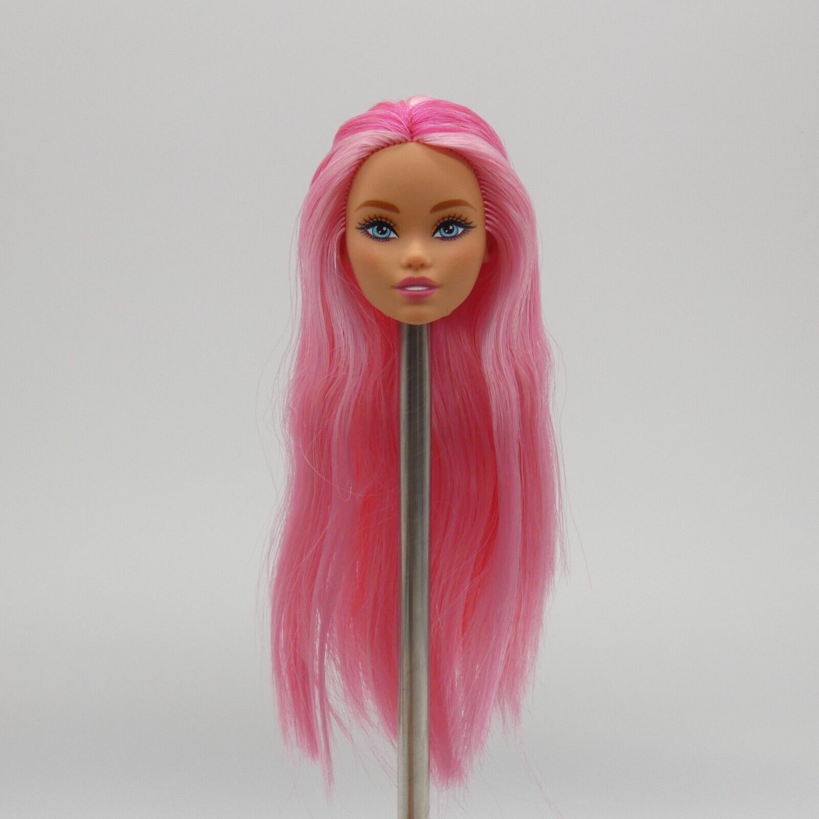 Barbie Dreamtopia Mermaid Doll Head Odile Face Pink Hair Open Mouth 2024 HRR05 A