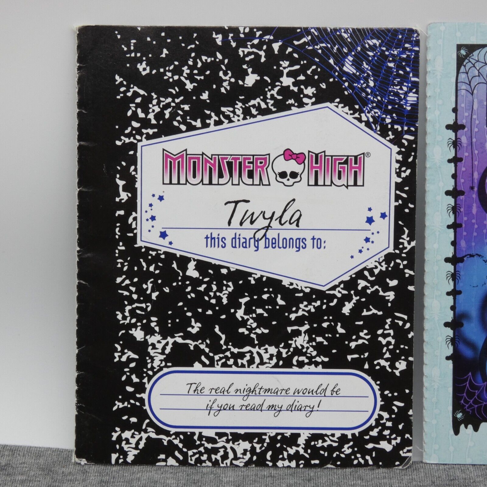 Monster High Twyla Doll Diary Lot of 2 Diaries New Scaremester 13 Wishes