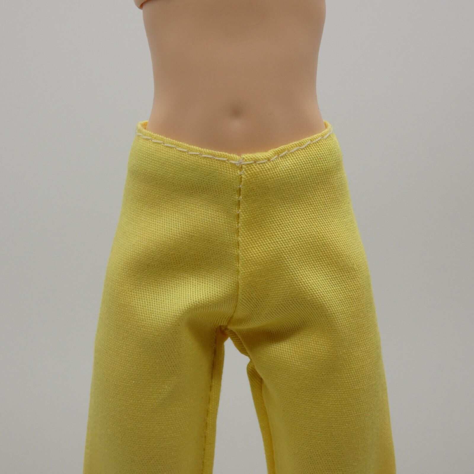 Barbie Doll Size Pants Yellow Slacks Chinos Ankle Trousers Fit Made To Move