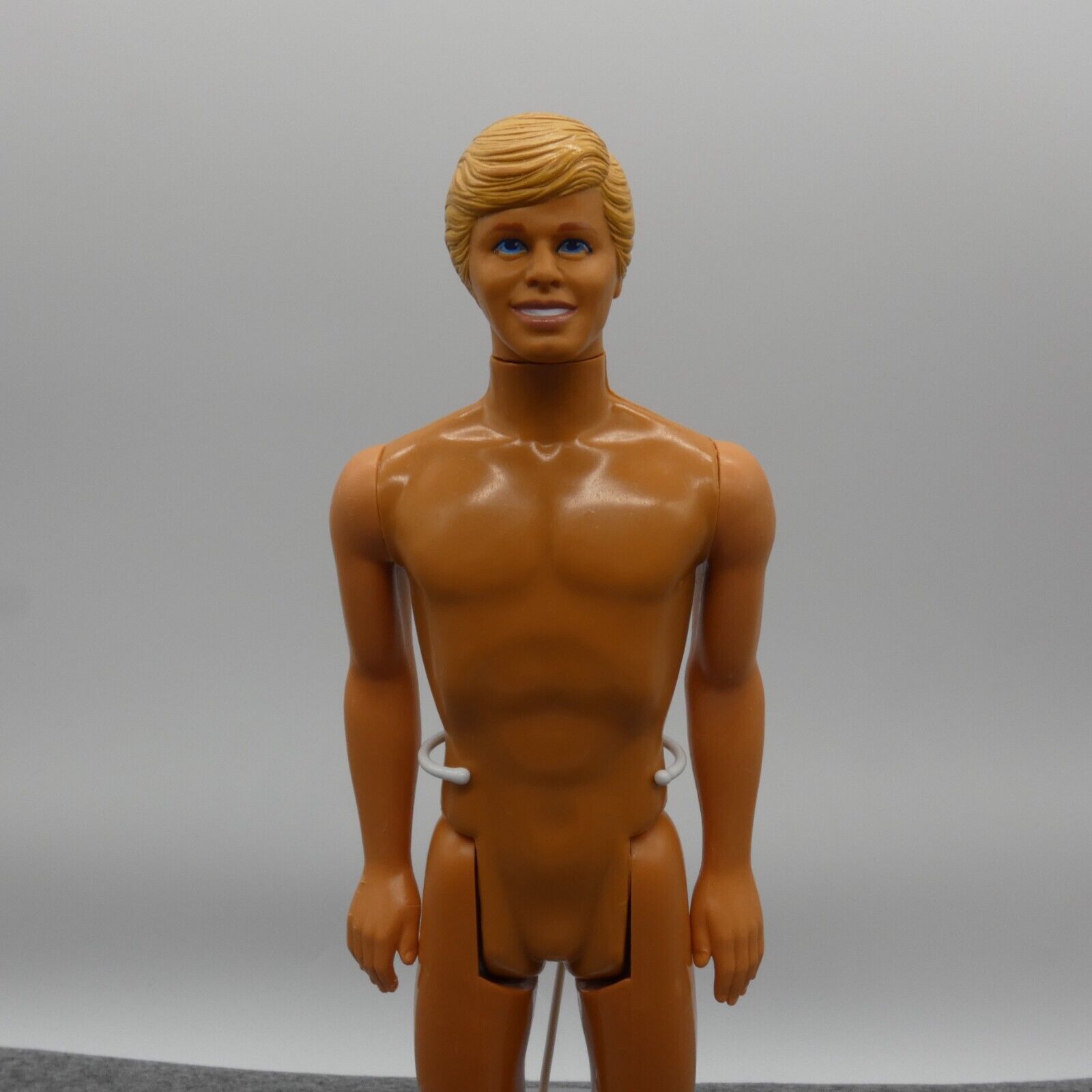 Barbie Beach Time Ken Doll 1985 Blonde Blue Eyes Crystal Facemold Nude 9103