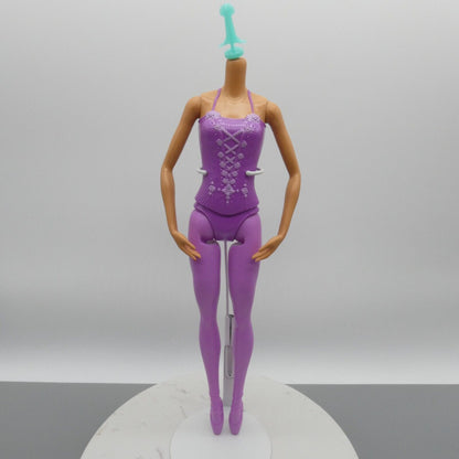 Barbie Ballerina Doll Hispanic Body Purple Bodysuit Pointe Shoes 2020 GJL60