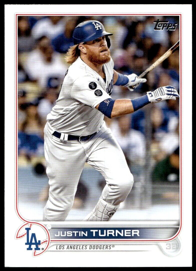 2022 Topps #257 Justin Turner Gold Near Mint