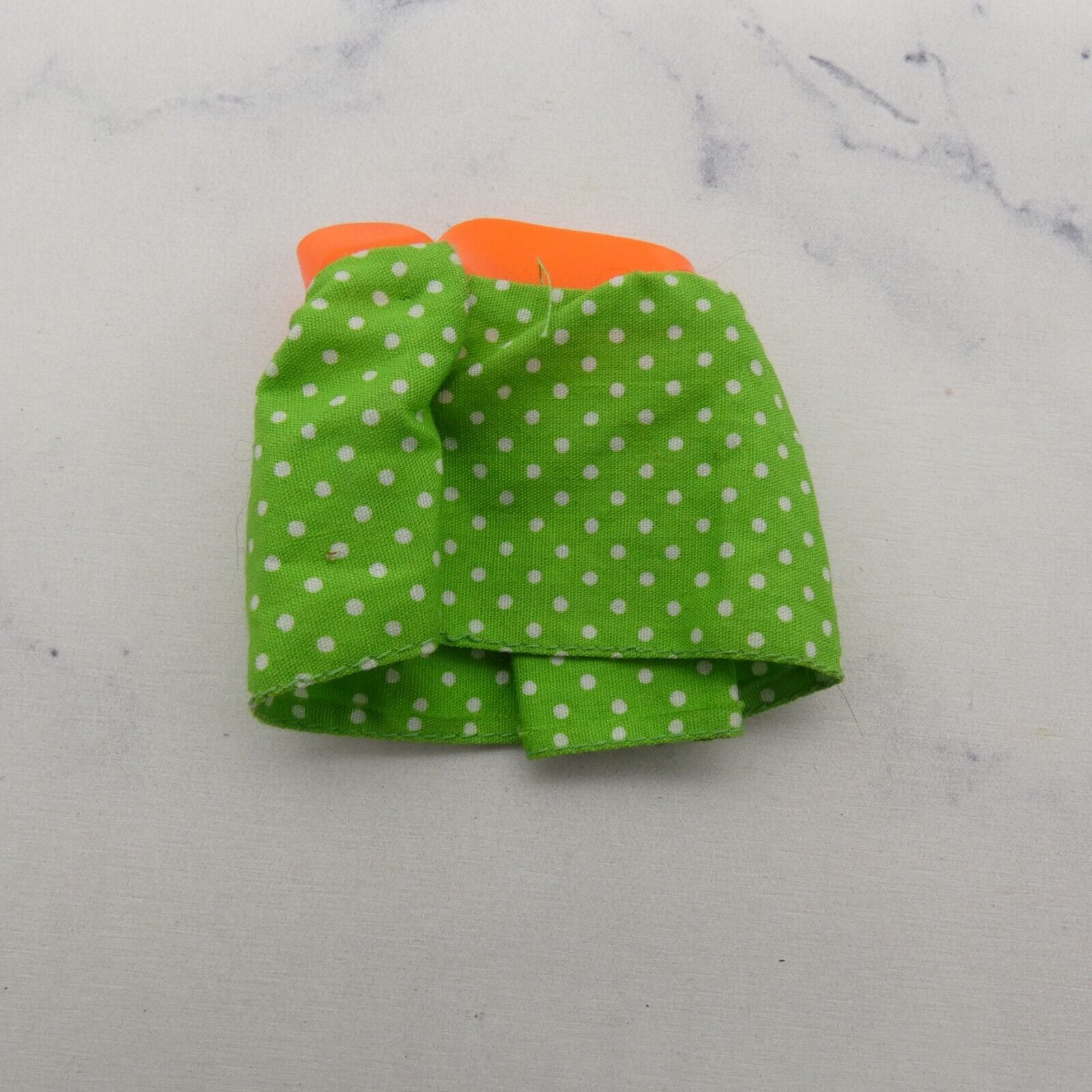 Skipper Sears Young Ideas Doll Mini Skirt Green White Polka Dot Orange Waistband