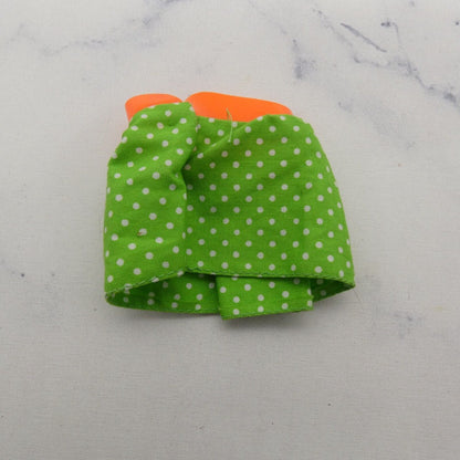 Skipper Sears Young Ideas Doll Mini Skirt Green White Polka Dot Orange Waistband