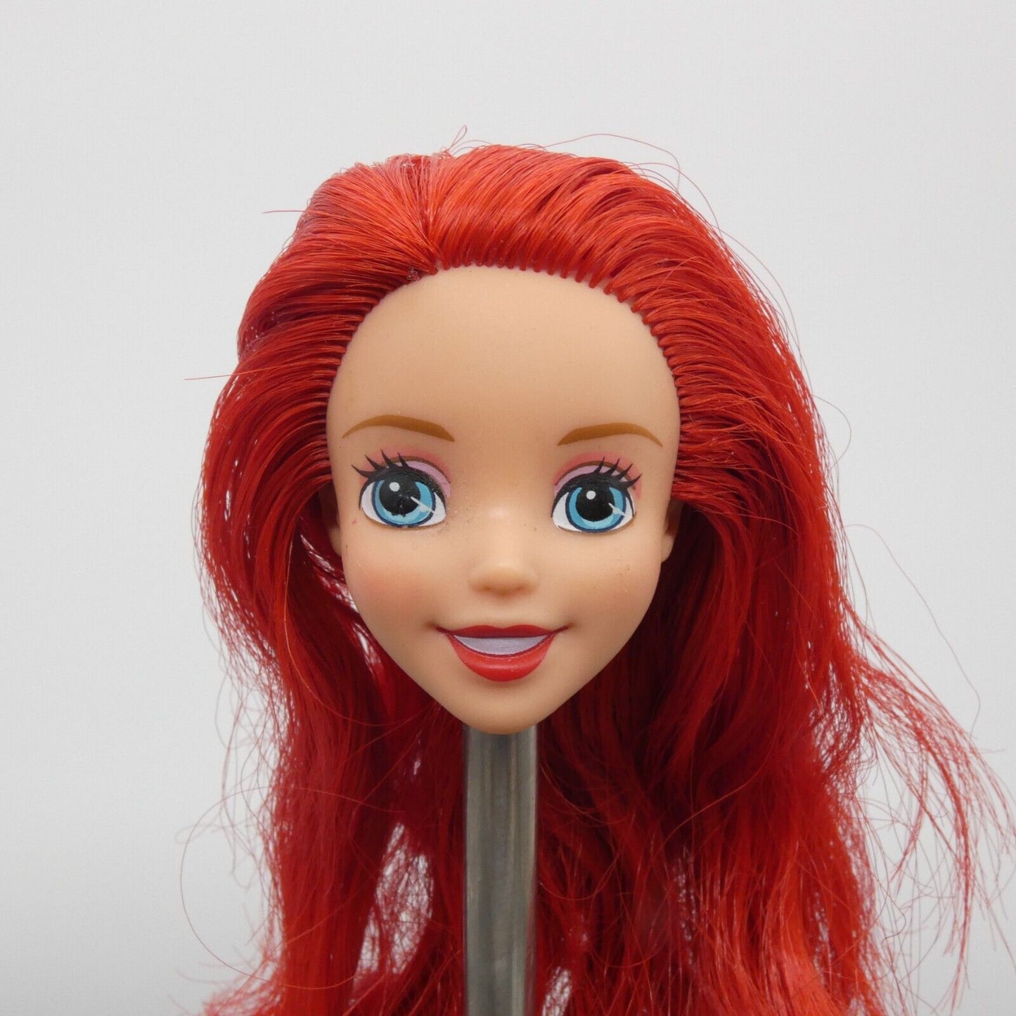 Disney Princess Ariel Doll Head The Little Mermaid Red Hair 2013 Mattel BBM22