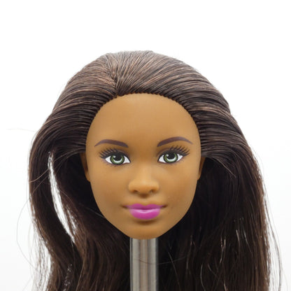 Barbie Mbili Grace Fashion Doll Head African American Medium Skin Green Eyes