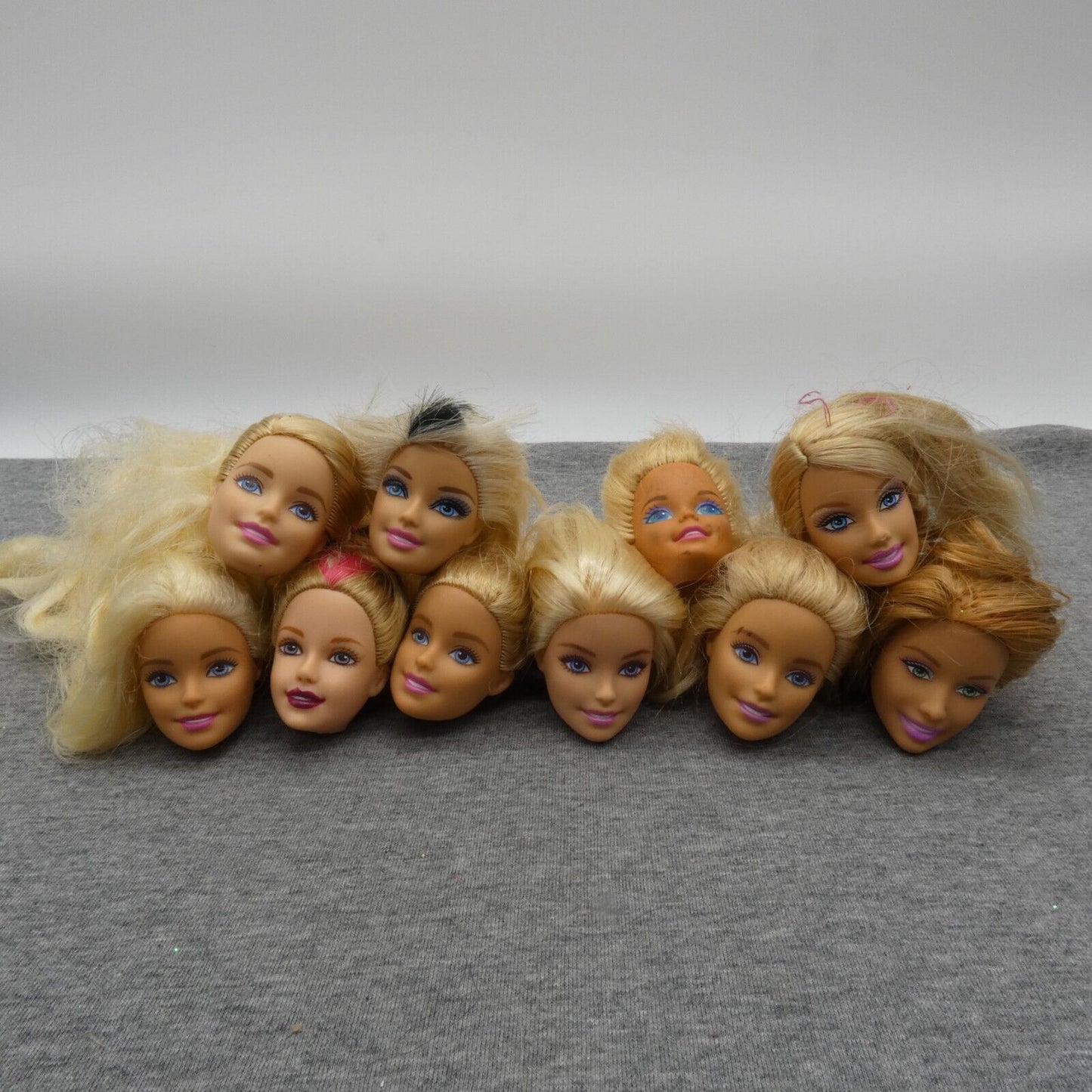 Barbie Doll Head Lot of 10 Heads Tori Generation Girl Superstar Summer Mattel