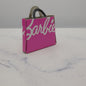 Barbie Doll Size Pink Handbag Tote Purse Cardboard For Diorama Playset