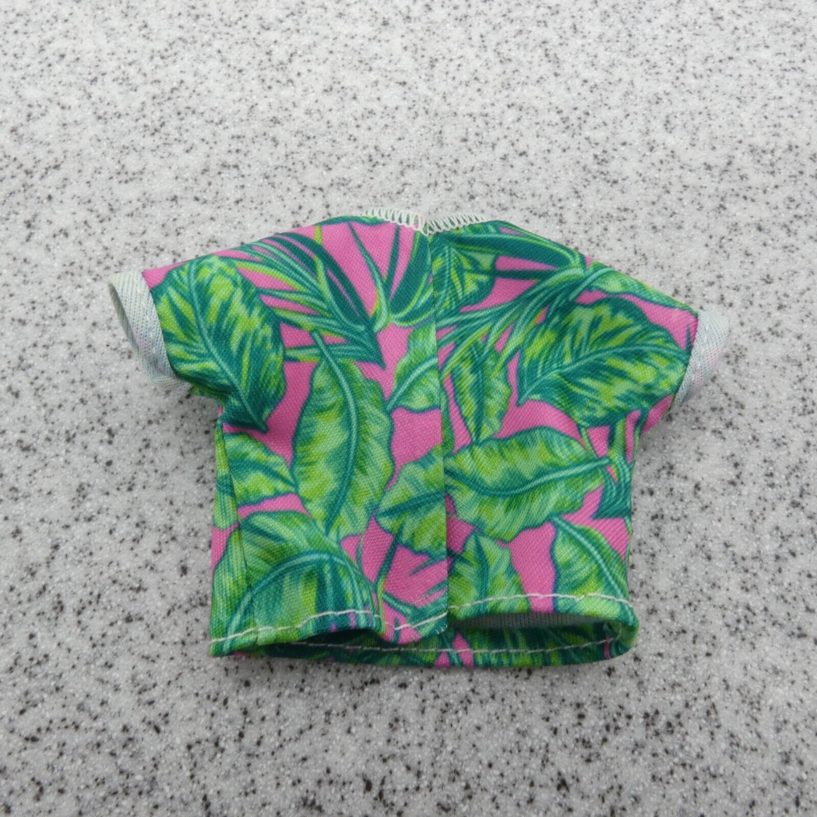 Barbie Doll Shirt Top Green Pink Tropical Fashionistas 165 Mattel 2019 GRB93