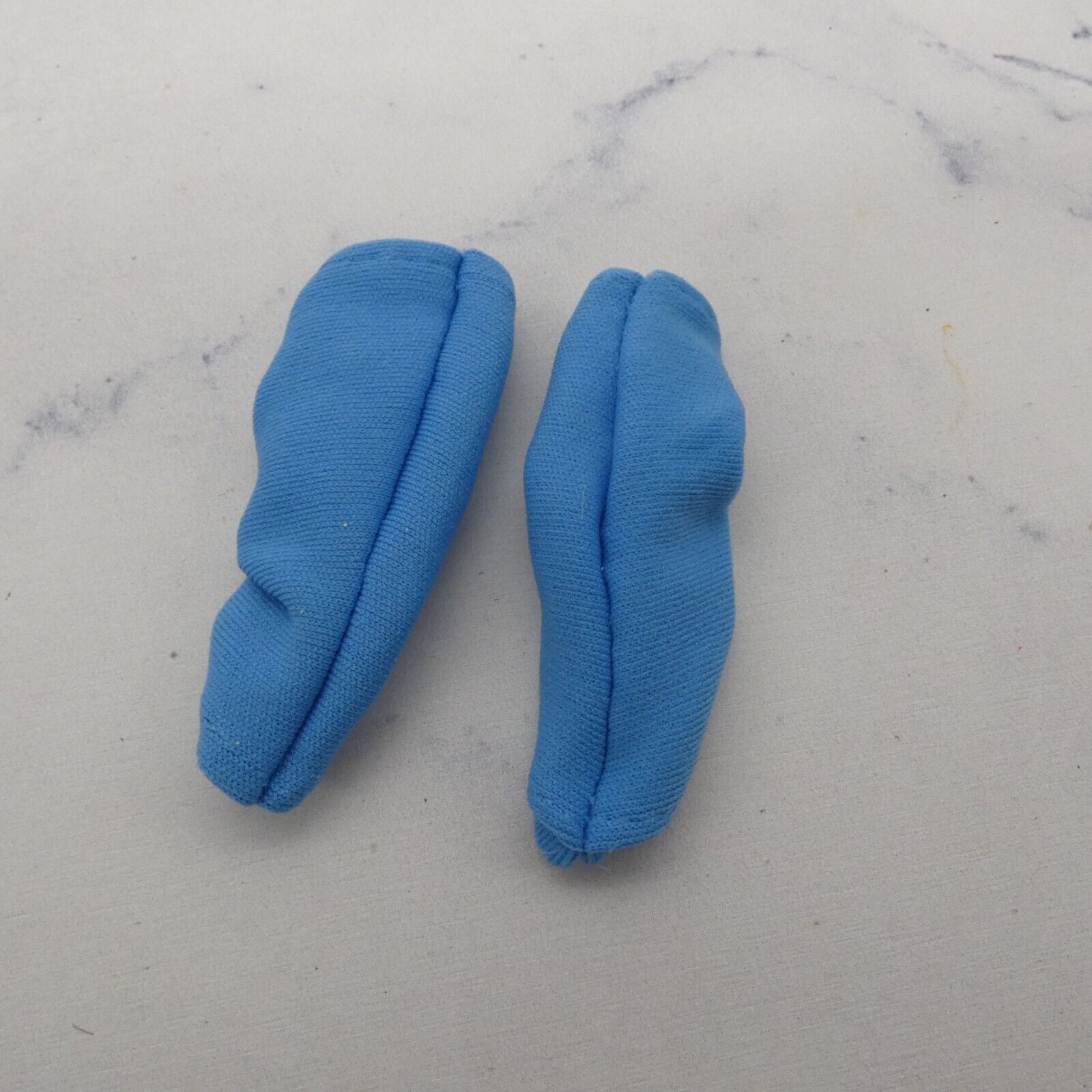 Barbie Doll Leg Warmers Pair Blue Scrunch Seam