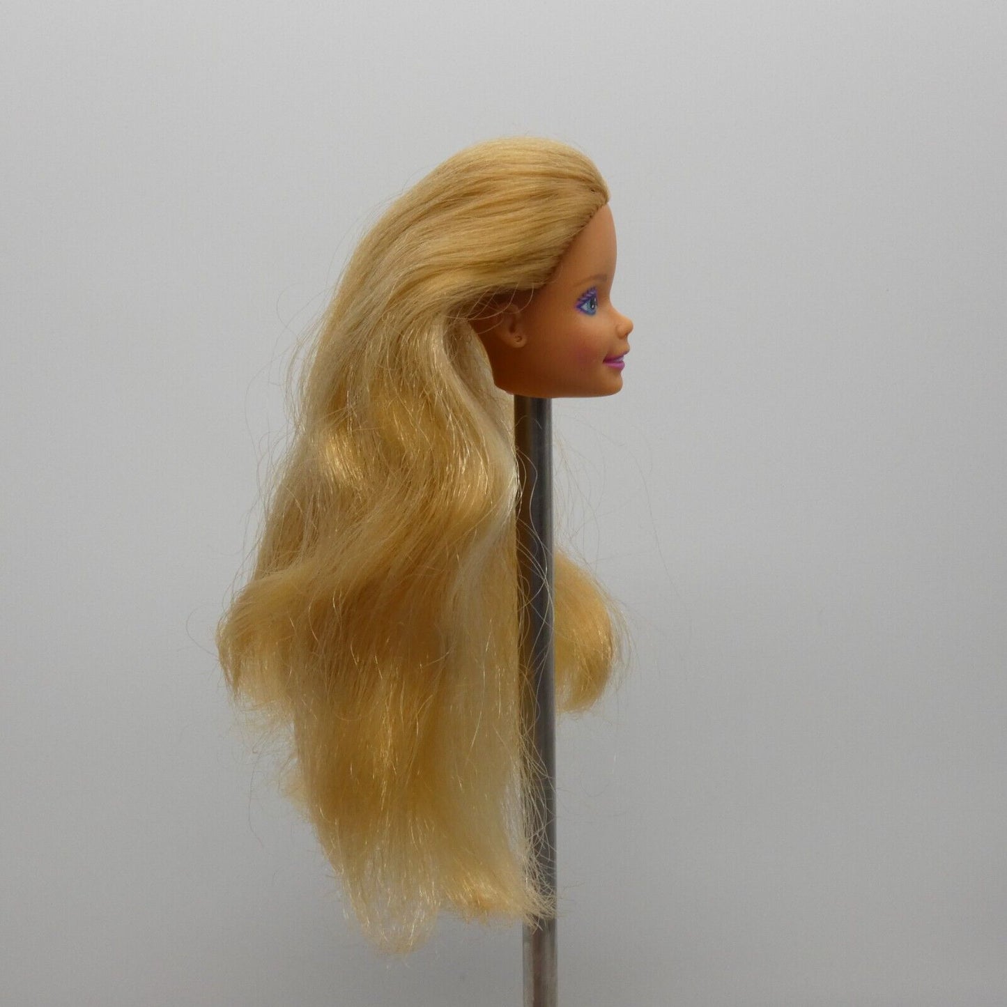 Barbie Funtime Doll Head Blonde 80s SuperStar Medium Light Skin Malaysia 3718