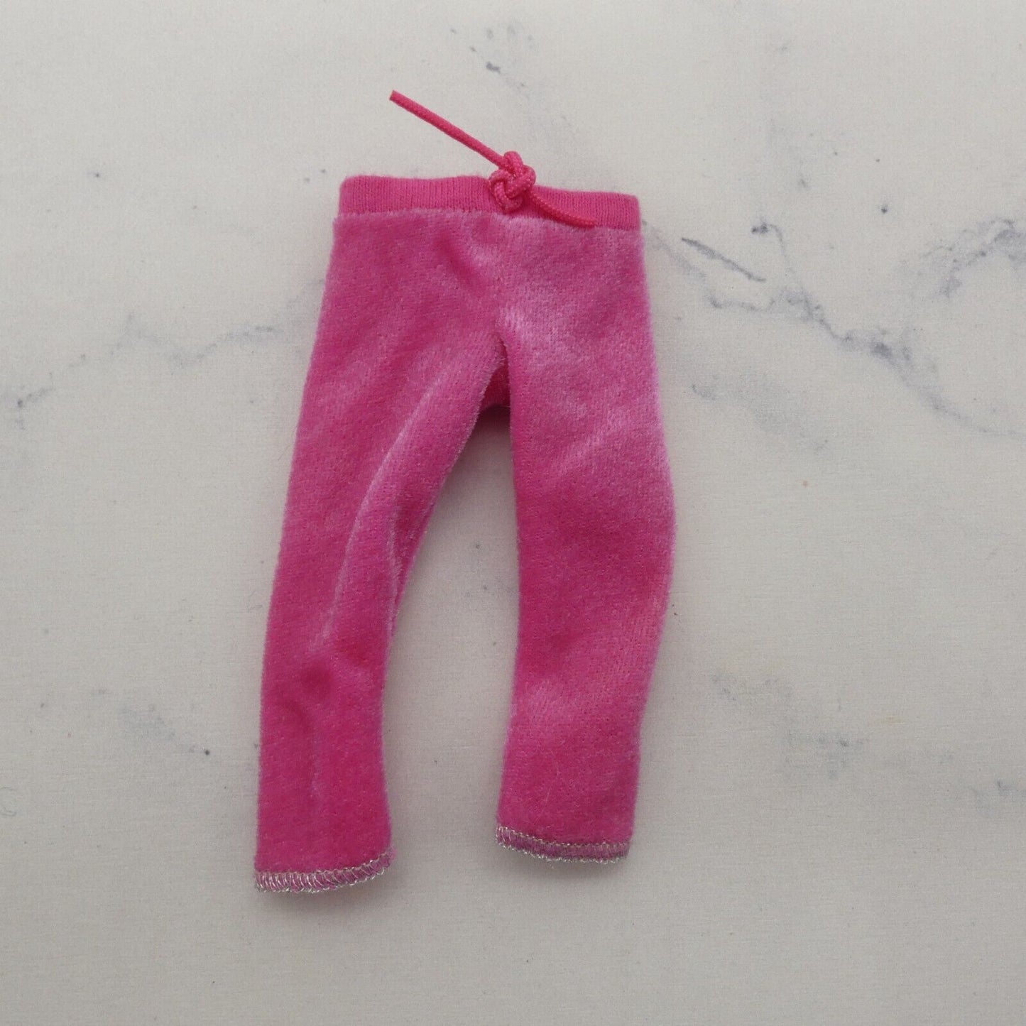 Barbie Doll Capri Pants Pink Leggings Felt Soft Fleece Velvet Like Fashionistas