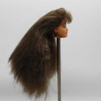 Barbie My First Princess Teresa Doll Head Only Brown Hair Crimped 1995 13066