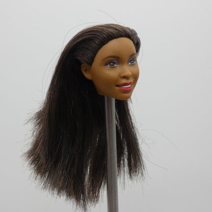 Barbie Holiday Wishes Doll Head AA Desiree Nikki Face Brown Hair 2016 DNJ48