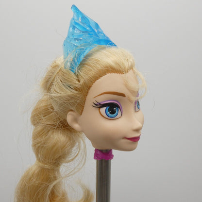 Disney Frozen Ice Power Elsa Doll Head And Crown Only Mattel DMD33