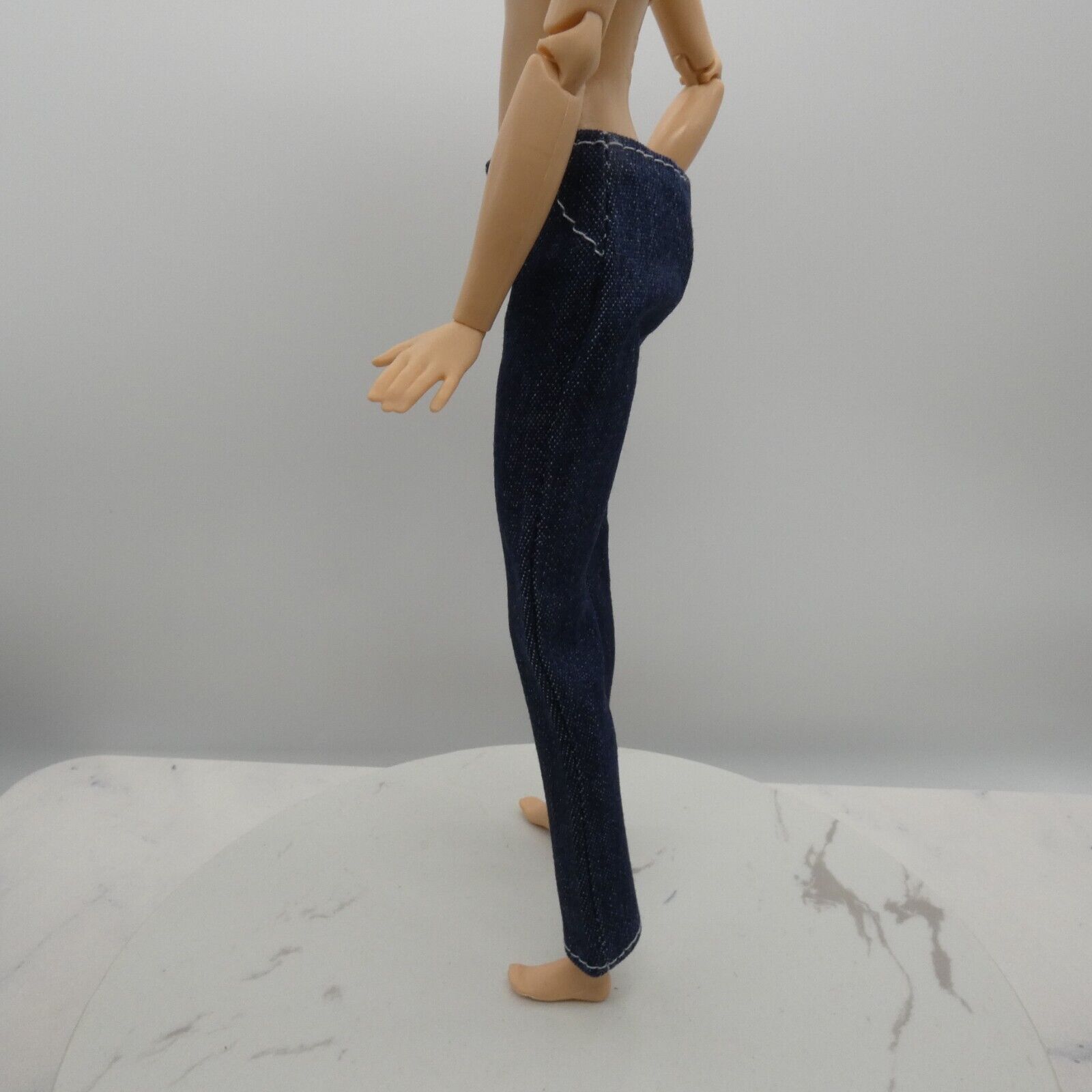 Barbie Doll Size Jeans Dark Wash Blue Pants Straight Leg Mom Fit Made To Move