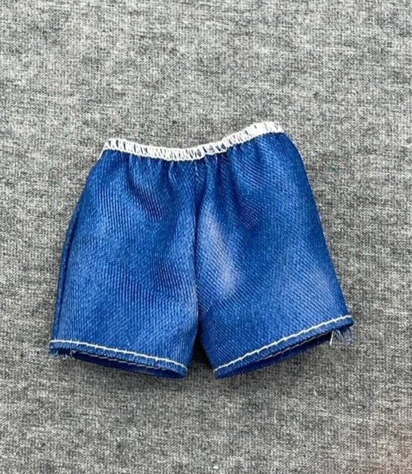 Barbie Doll Shorts Blue Denim Like Elastic Waist Walk And Potty Pup 2016 DWJ68