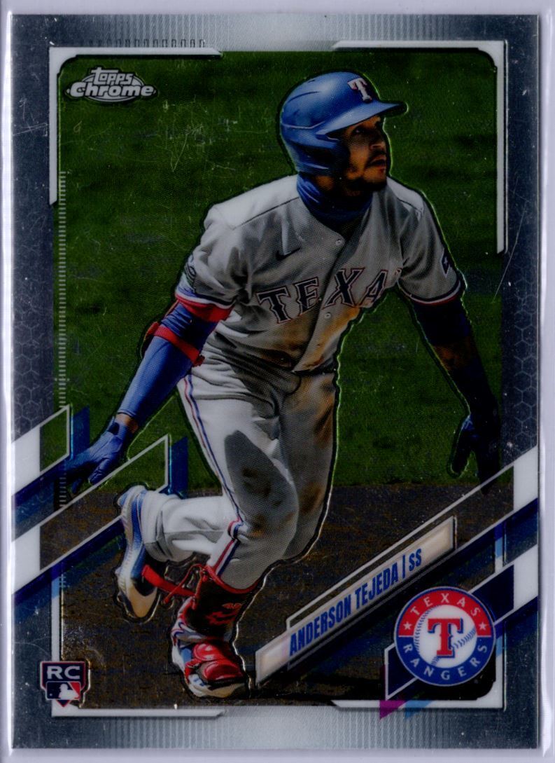 2021 Topps Chrome Anderson Tejeda Rookie Texas Rangers #184