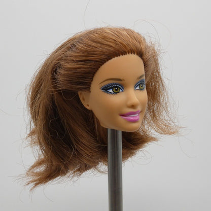 Barbie Fashionistas Teresa Clutch Wave 1 Doll Head Auburn Hair Side Glance W3897