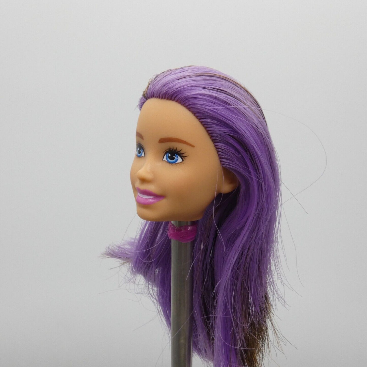 Barbie Skipper Doll Head Babysitters Inc Brown Purple Hair 2018 Mattel GGP42