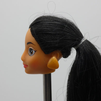 Disney Aladdin Jasmine Doll Head Only Mattel 1992 02557 Long Black Hair