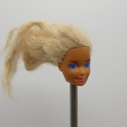 Barbie Beach Blast Doll Head SuperStar Face Medium Tan Skin 1988 Mattel 3237