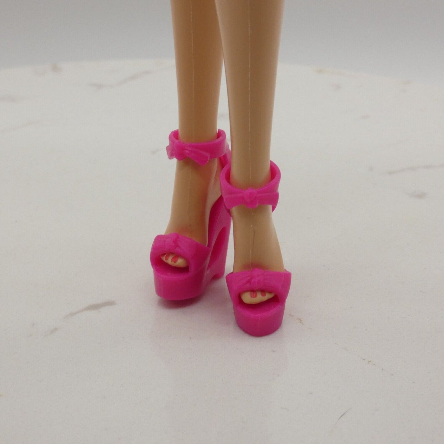 Barbie Doll Shoes Pink Sandals Fit Model Muse Tall Curvy Feet Wedge Looks 19