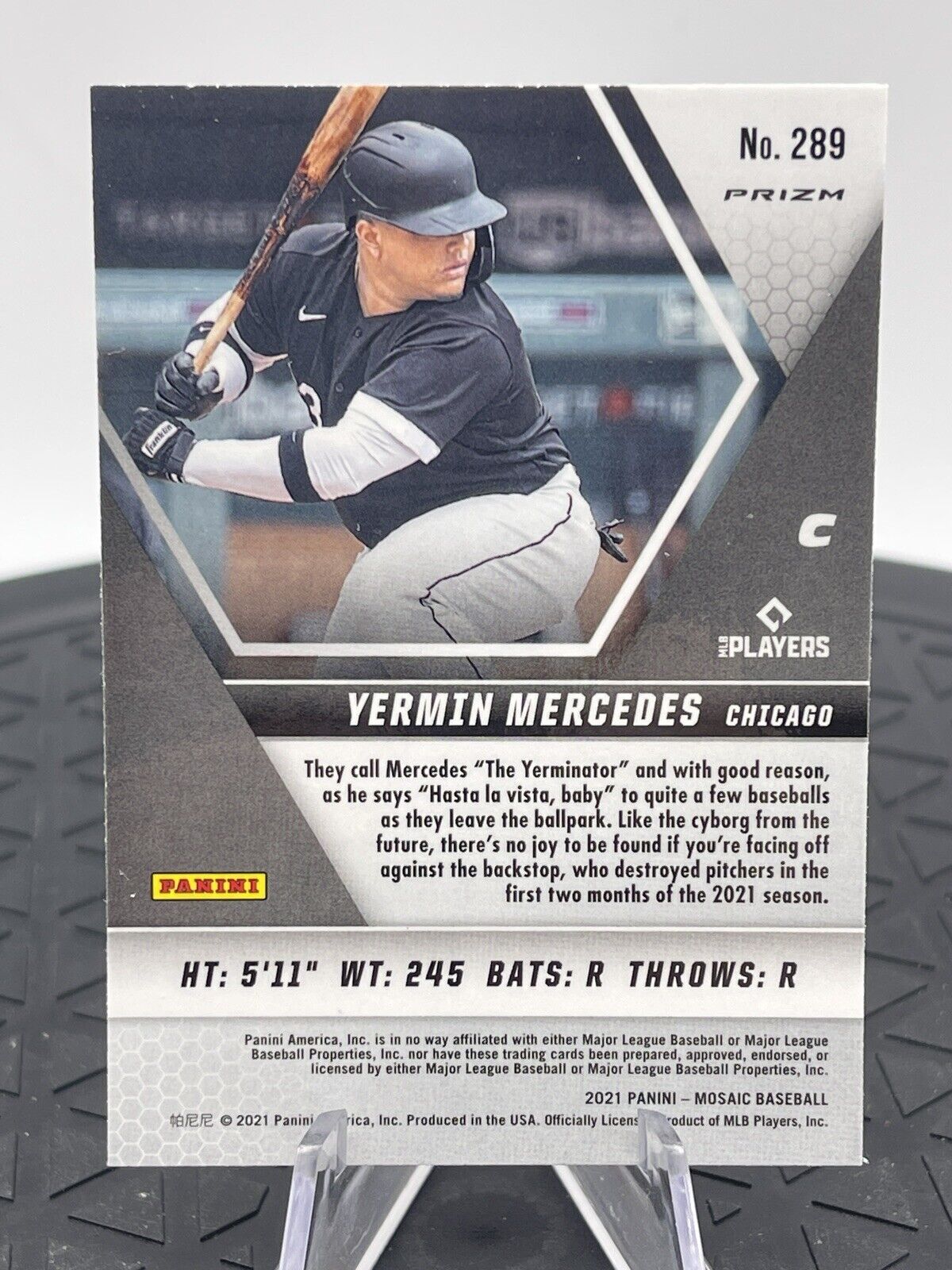 2021 Panini Prizm Mosaic Baseball Red Yermin Mercedes RC Chicago 289 Rookie