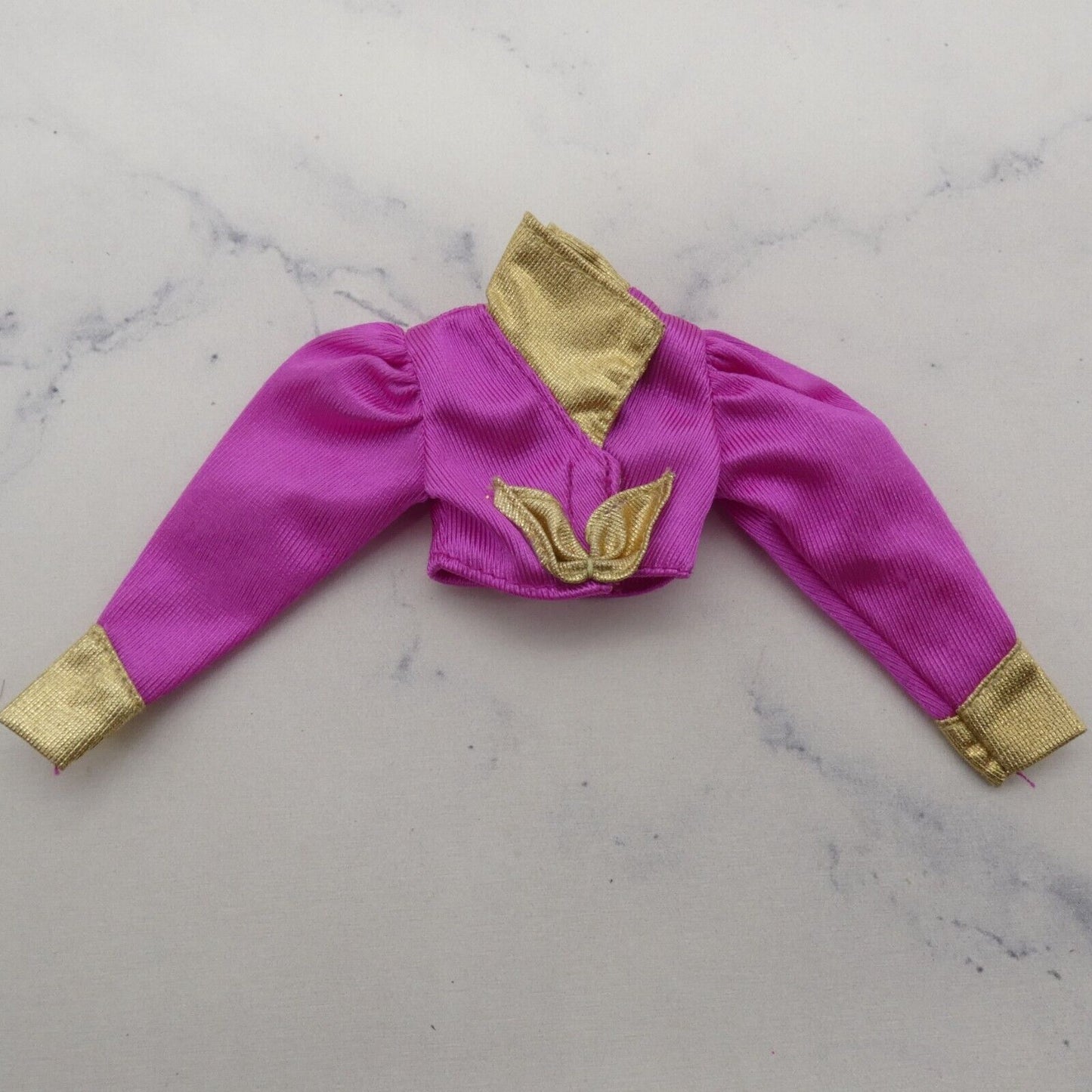 Barbie Sparkle Pretty Doll Jacket Top Pink Magenta Long Sleeve 1993 Mattel 68060