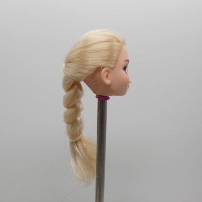 Disney Frozen Queen Elsa Doll Head Blonde Braided Hair Hasbro 2018