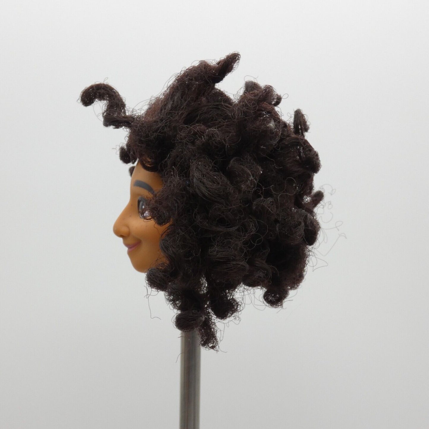 Disney Encanto Mirabel Doll Head Curly Brown Hair Freckles Smirk 11 Inch 21940