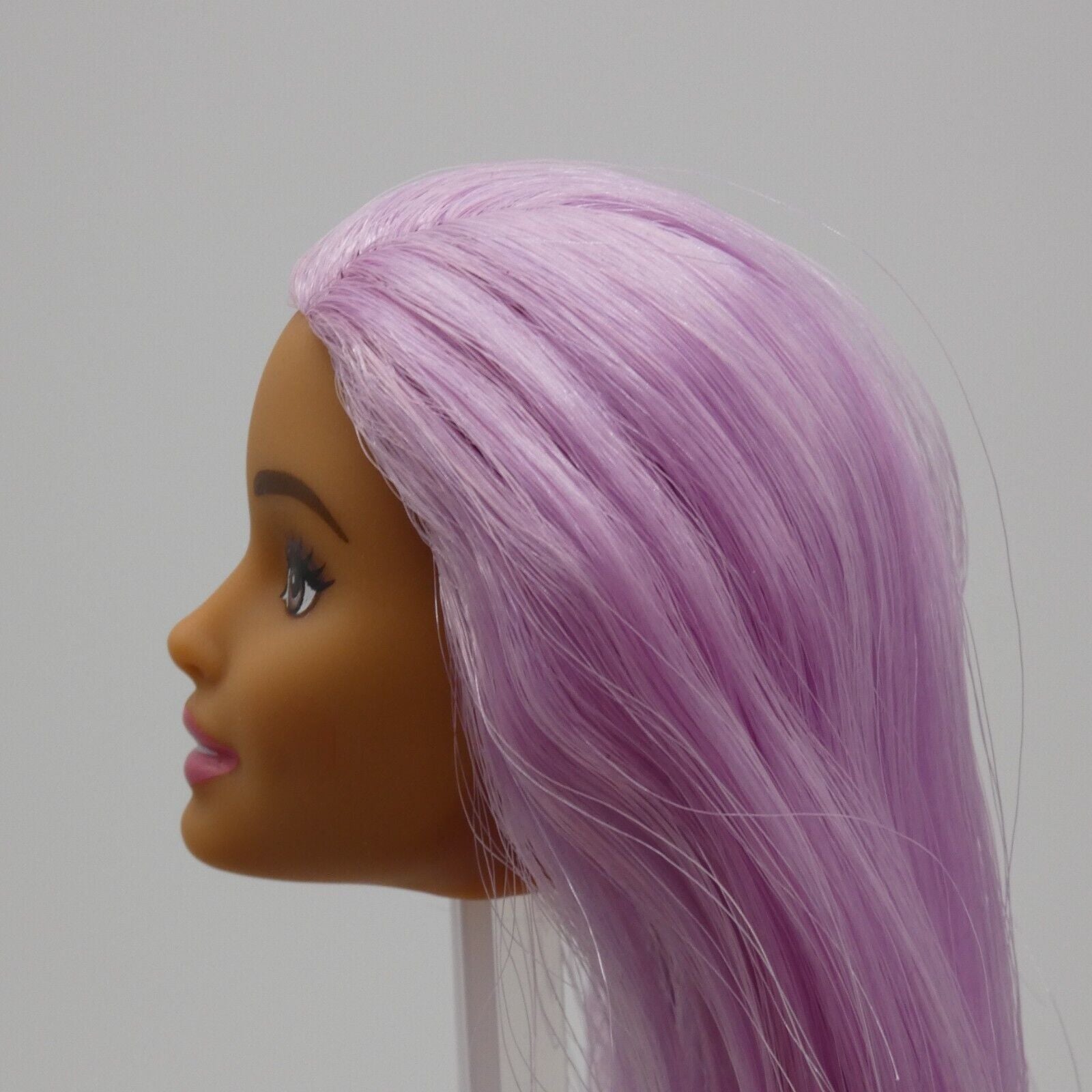 Barbie Careers Pop Star Doll Head Neysa Face Purple Hair Side Glance 2019 FXN98