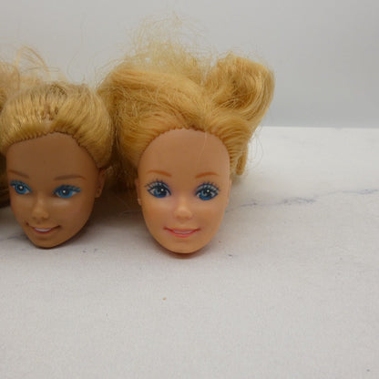 Barbie Doll Head Lot of 5 Heads SuperStar Blonde 70s 80s Beauty Secrets JY4