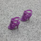 Barbie Doll Size Shoes High Heel Purple Open Toe Sandals For Articulated B Clone