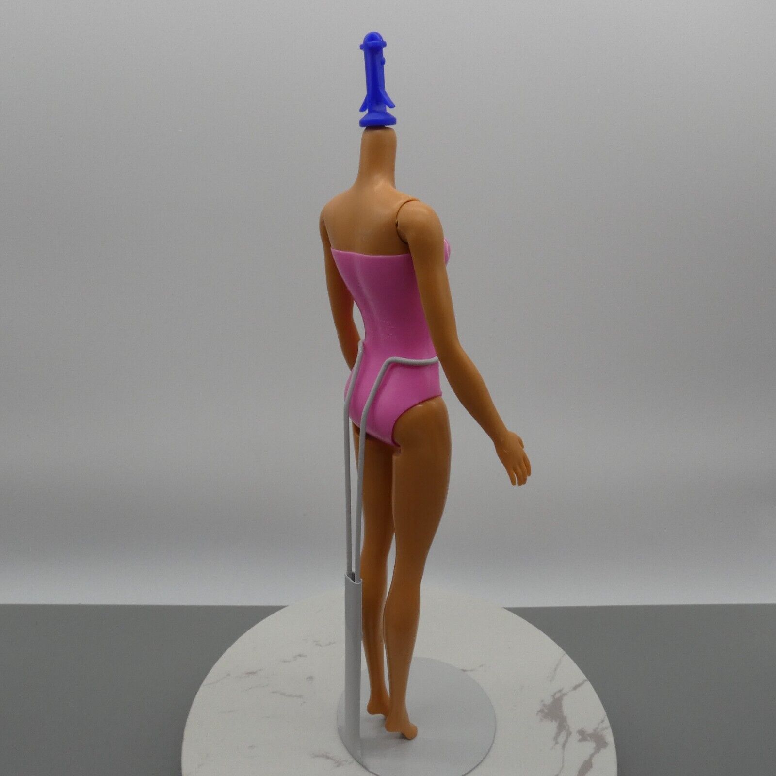 Barbie Color Reveal Doll Body Only Medium Light Skin Pink Striped Swimsuit 2022