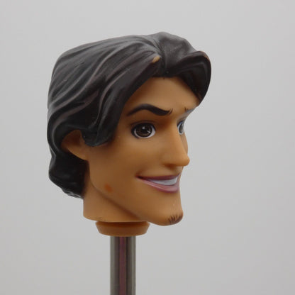 Disney Tangled Eugene Flynn Rider Doll Head Only Black Hair Goatee Mattel