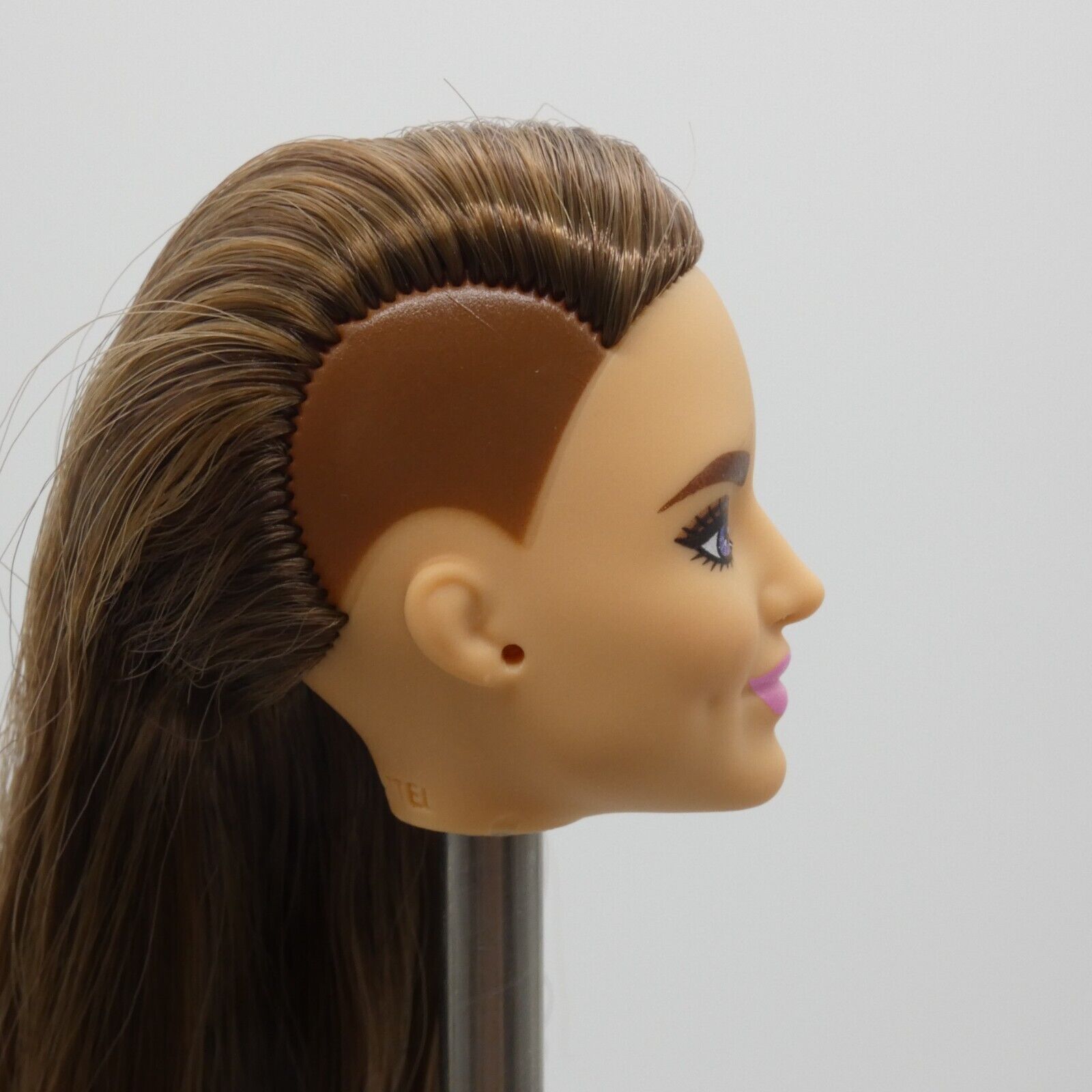 Barbie Extra 9 Doll Head Only Violet Face Brown Hair Side Shave GYJ28 2021