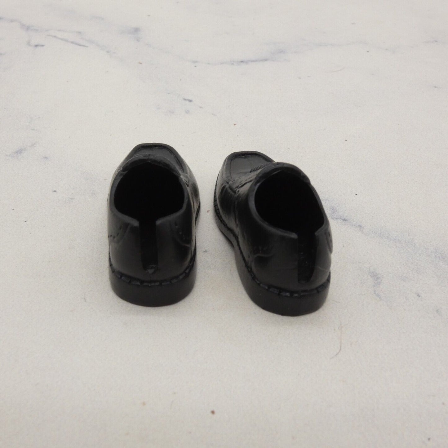 Barbie Ken Doll Shoes Black Formal Wear Suit Wedding Tuxedo Genuine Mattel