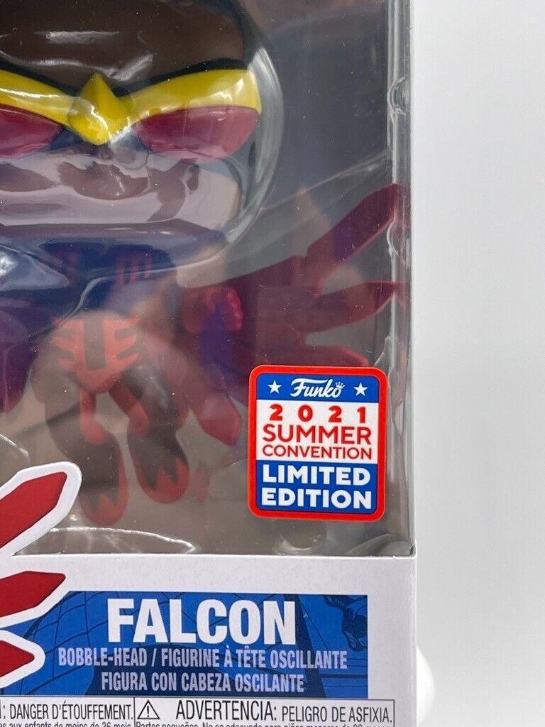 Funko Pop Marvel Falcon 881 Bobble Head 2021 Summer Convention Limited Edition