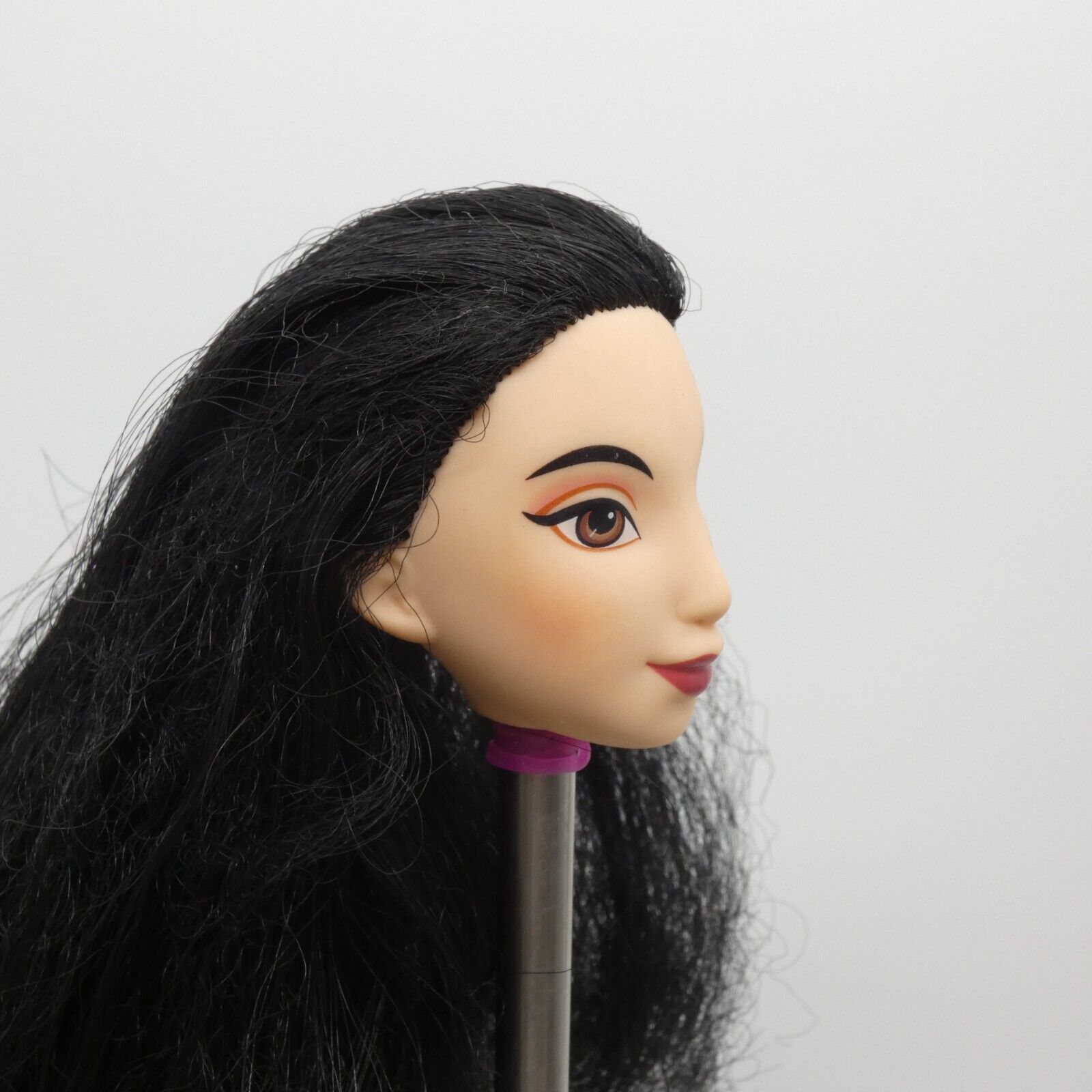 Disney Royal Shimmer Mulan Doll Head Asian  Black Hair Brown Eyes Hasbro E0280