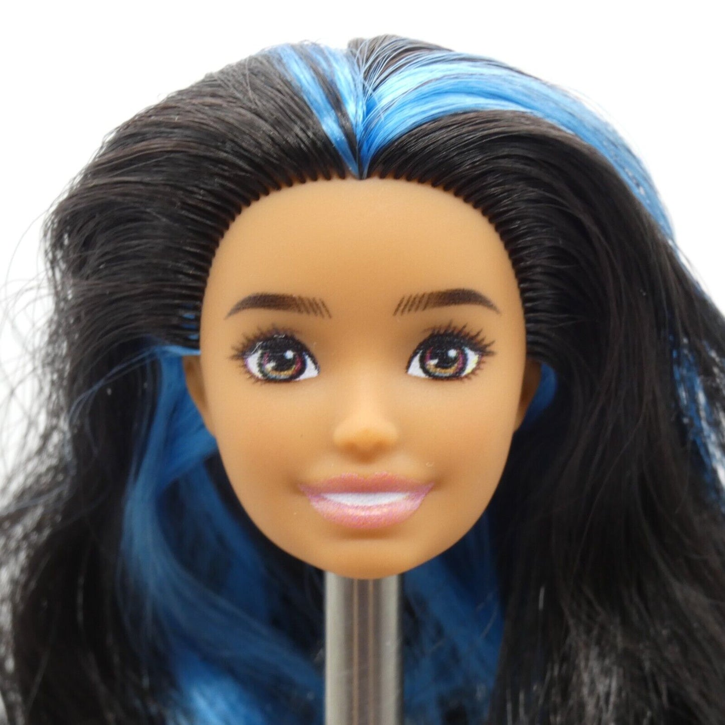 Barbie Skipper Babysitter Doll Head Black Blue Hair Hispanic 2022 Mattel HJY34