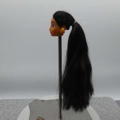 Disney Aladdin Jasmine Doll Head Only Mattel 1992 02557 Long Black Hair