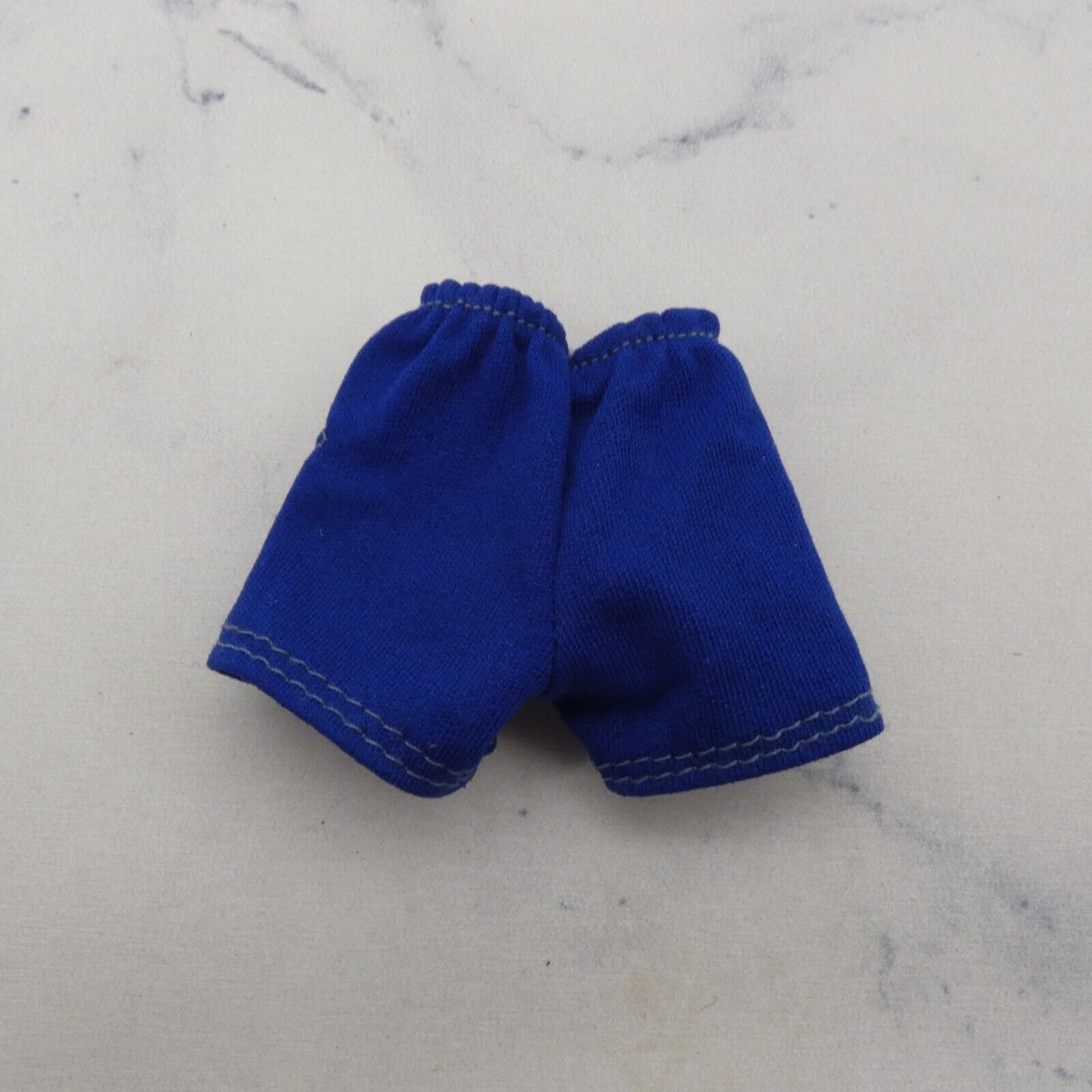 Barbie Doll Size Shorts Royal Blue Mid Thigh Elastic Waist Fits Fashionistas