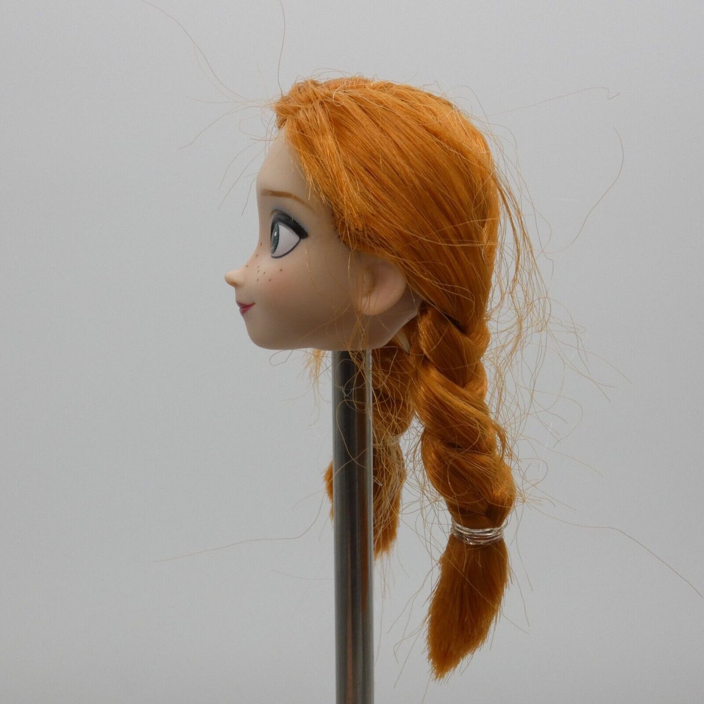 Disney Frozen Anna Doll Head Red White Hair Green Eyes Freckles Hasbro