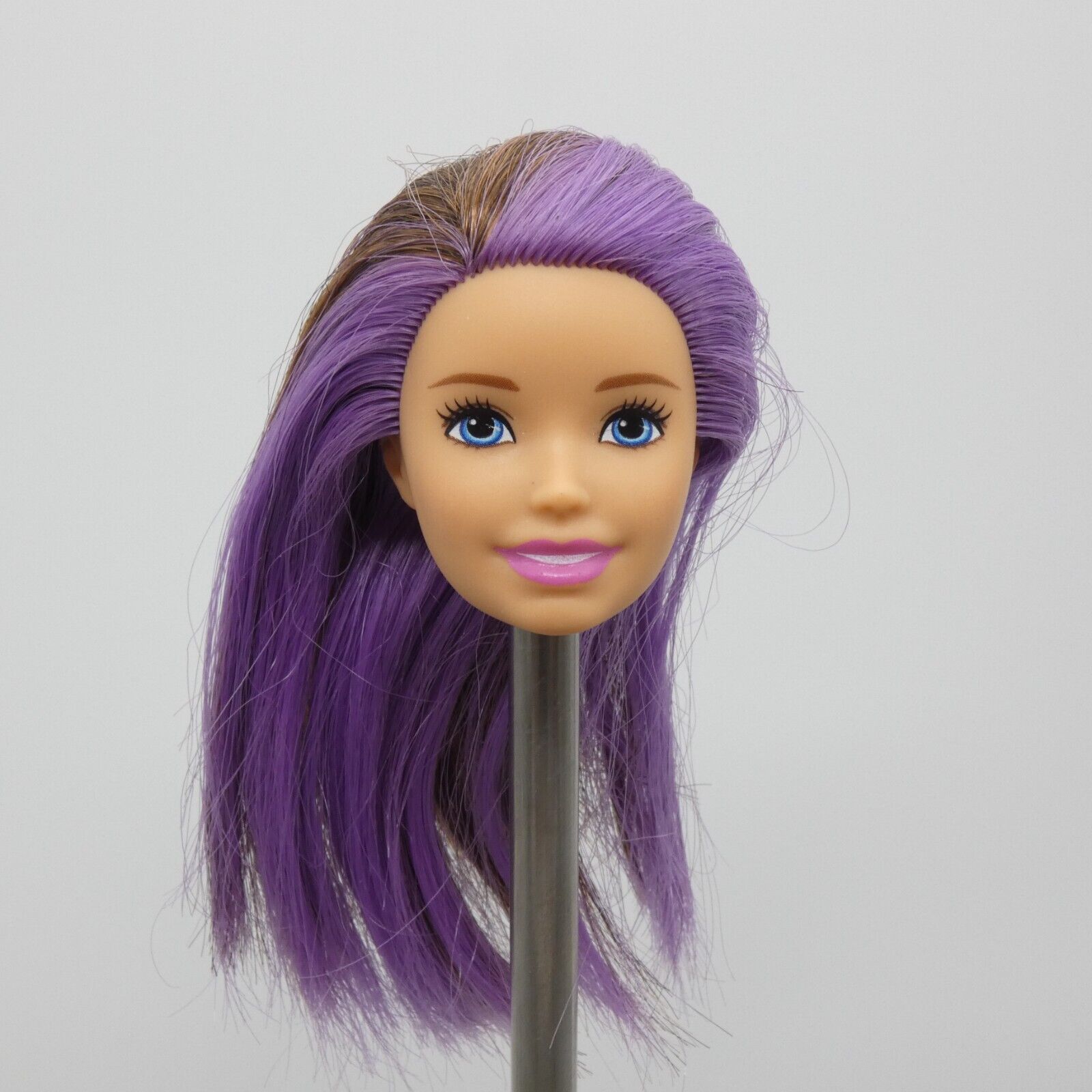 Barbie Skipper Babysitters Inc Doll Head Brown Purple Hair 2019 Mattel GFL38