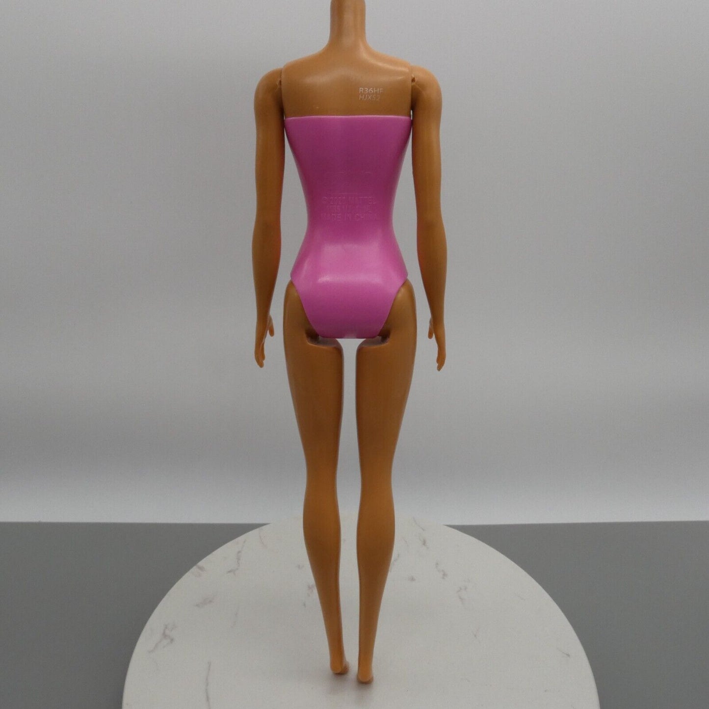 Barbie Color Reveal Doll Body Only Medium Light Skin Pink Striped Swimsuit 2022