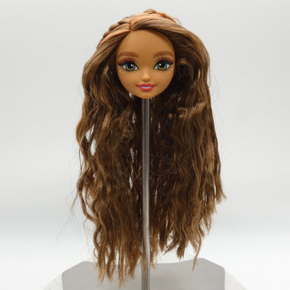 Barbie Dream Besties Teresa Doll Head Medium Light Wavy Brown Hair 2024 HYC23