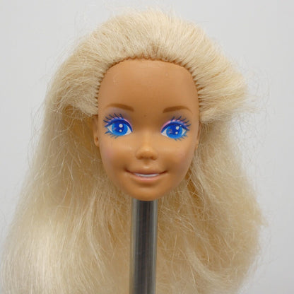 Barbie Dance Magic Doll Head Medium Light Skin Blue Eyes 1989 Mattel 4836